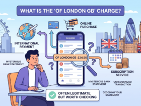 OF LONDON GB Charge on Your Bank Statement