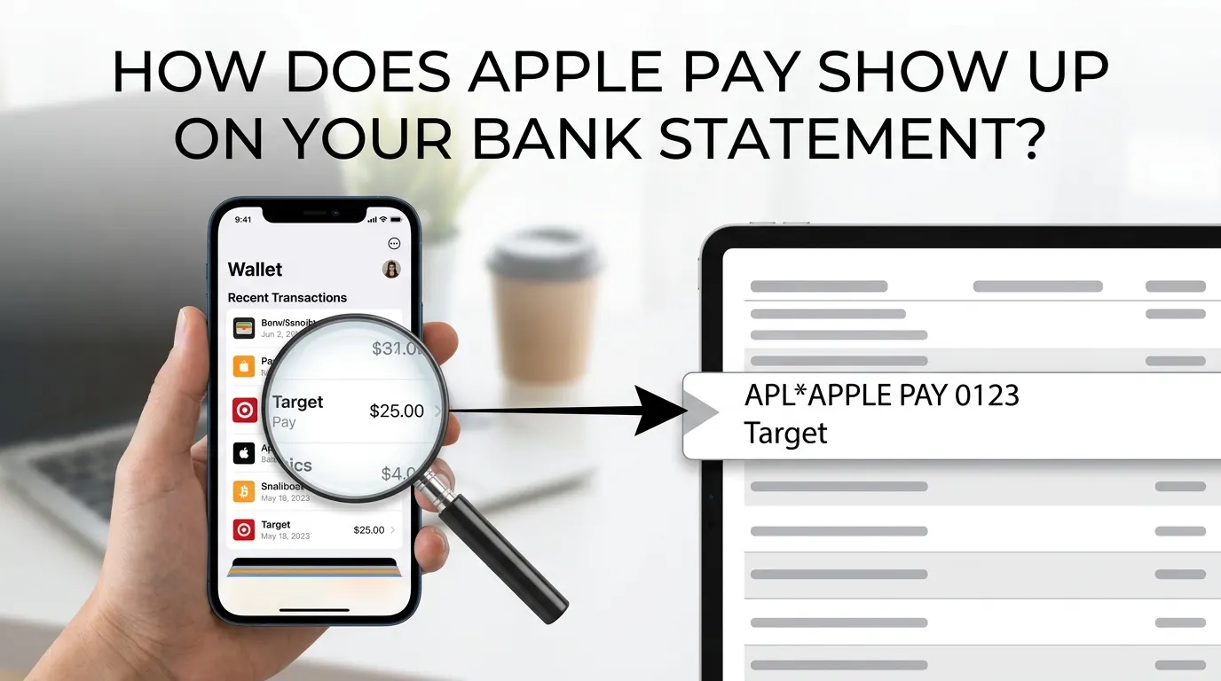 how does Apple Pay show up on bank statement?