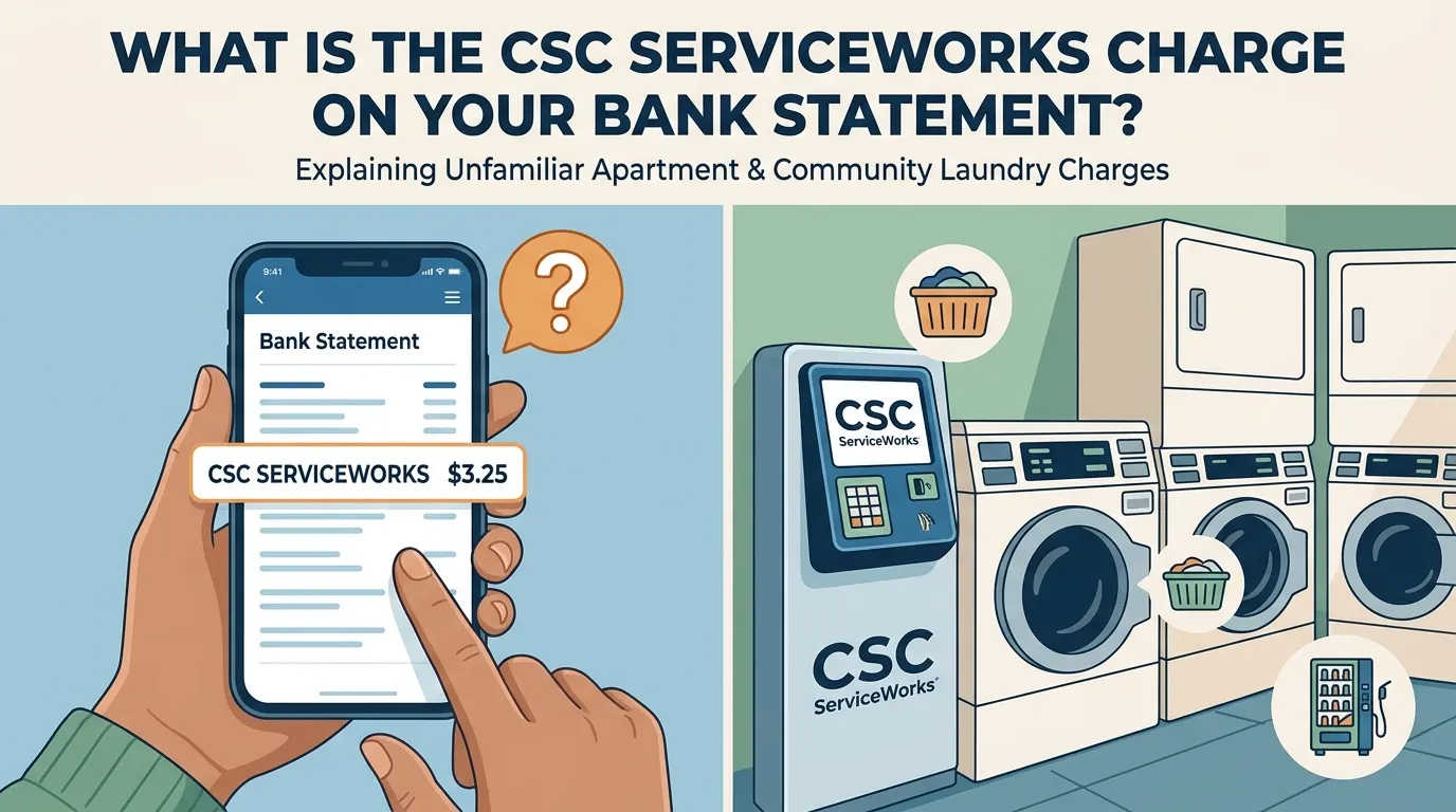 CSC ServiceWorks Charge on Your Bank Statement