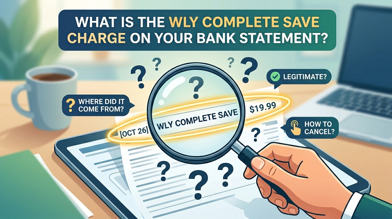 What Is the WLY Complete Save Charge on Your Bank Statement?