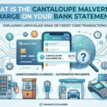 What Is the Cantaloupe Malvern PA Charge on Your Bank Statement