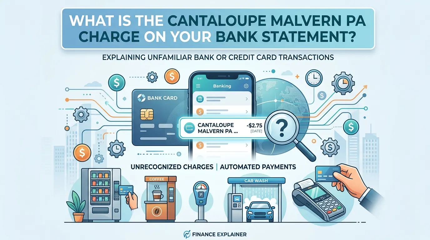 What Is the Cantaloupe Malvern PA Charge on Your Bank Statement