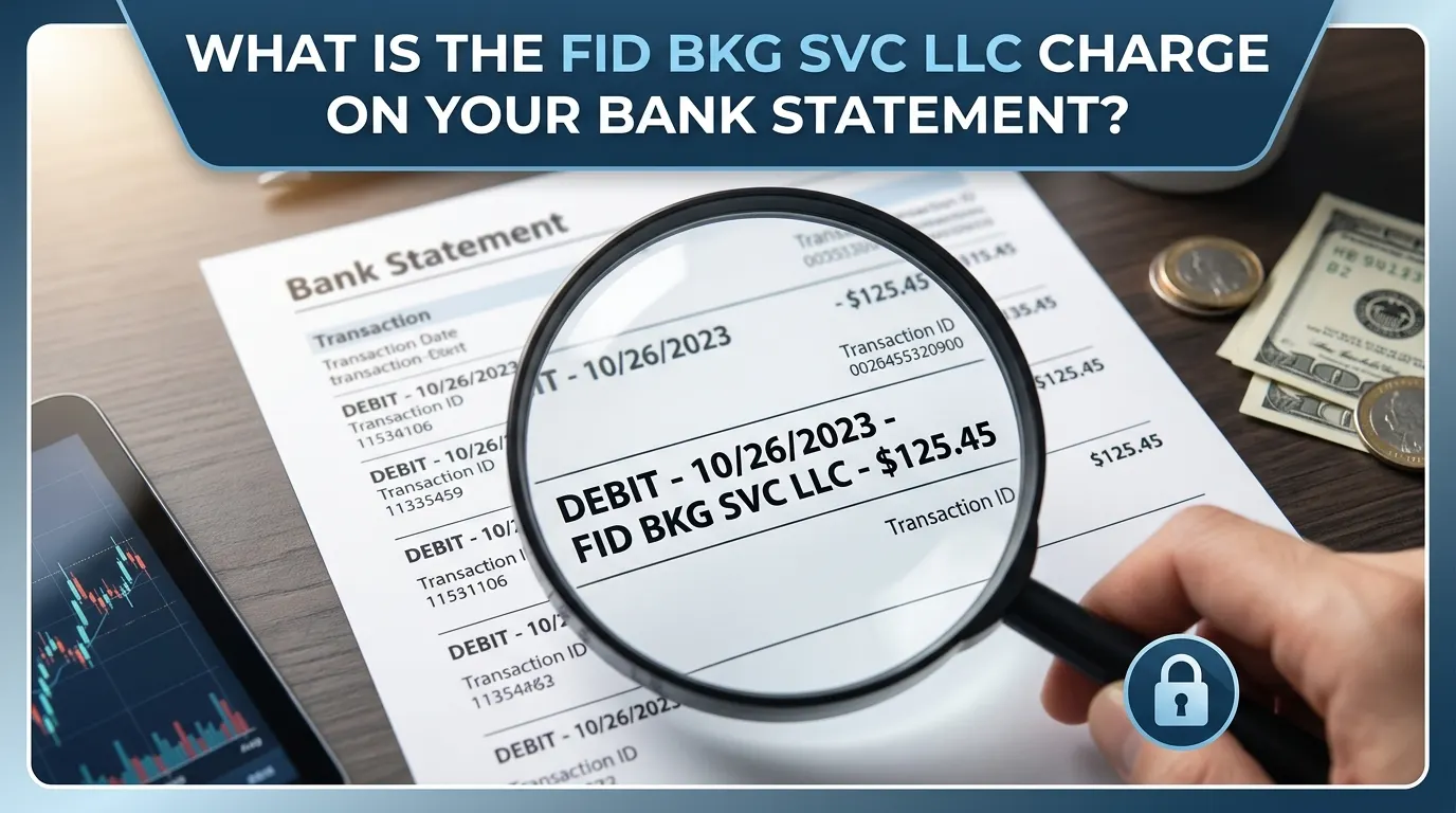 What Is the FID BKG SVC LLC Charge on Your Bank Statement