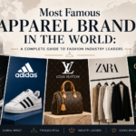 famous apparel brands including Nike, Adidas, Louis Vuitton, Zara, and Gucci with luxury fashion items