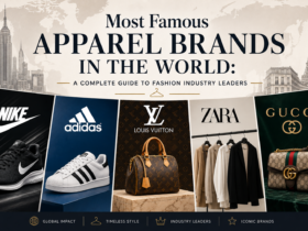 famous apparel brands including Nike, Adidas, Louis Vuitton, Zara, and Gucci with luxury fashion items