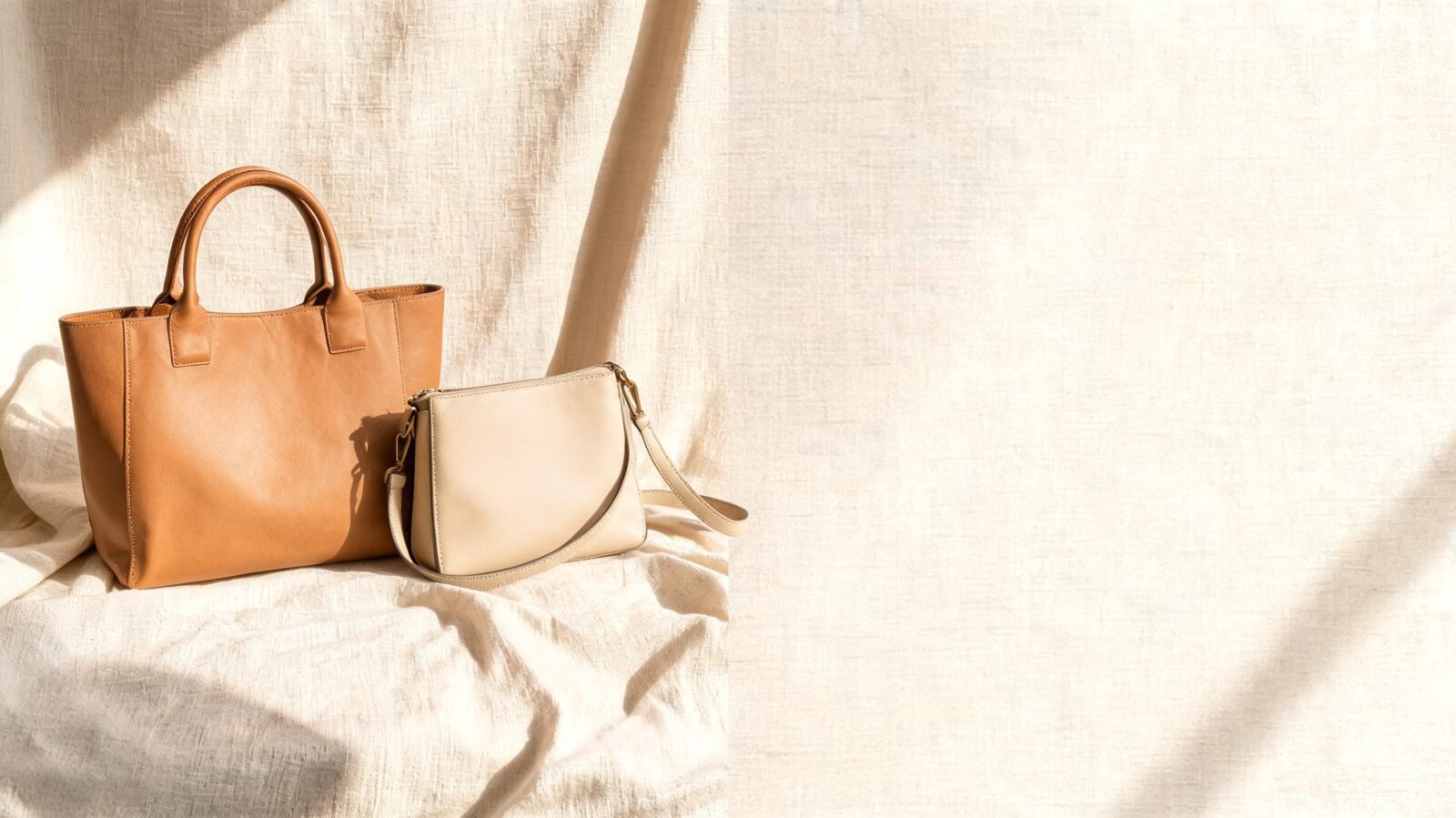 Elegant pre owned designer bags displayed on a neutral background in a soft luxury setting.