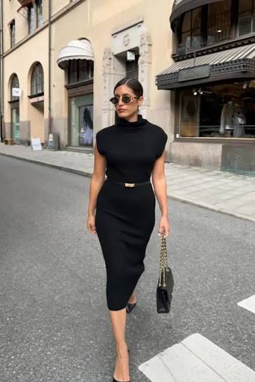 How to Dress Up a Plain Black Dress