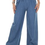 How to Wear Wide Leg Jeans Over 50